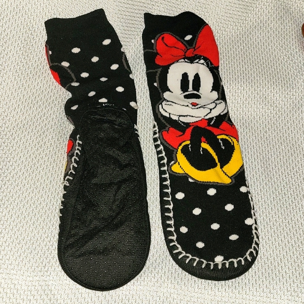 Minnie mouse gripping slipper socks